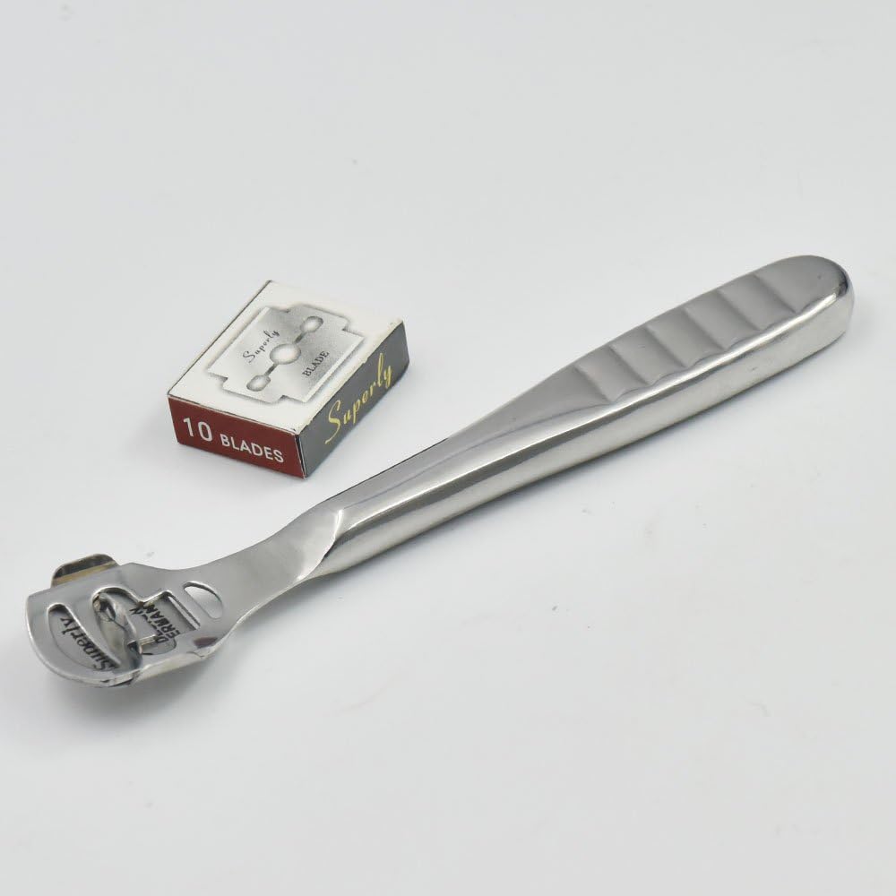 2 Sets Leathercraft Skiving Tool Edge Skiving Skiver Tool Blade for Thinning Leather