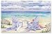 CounterArt Paper Placemat, Beach View, 24-Pack
