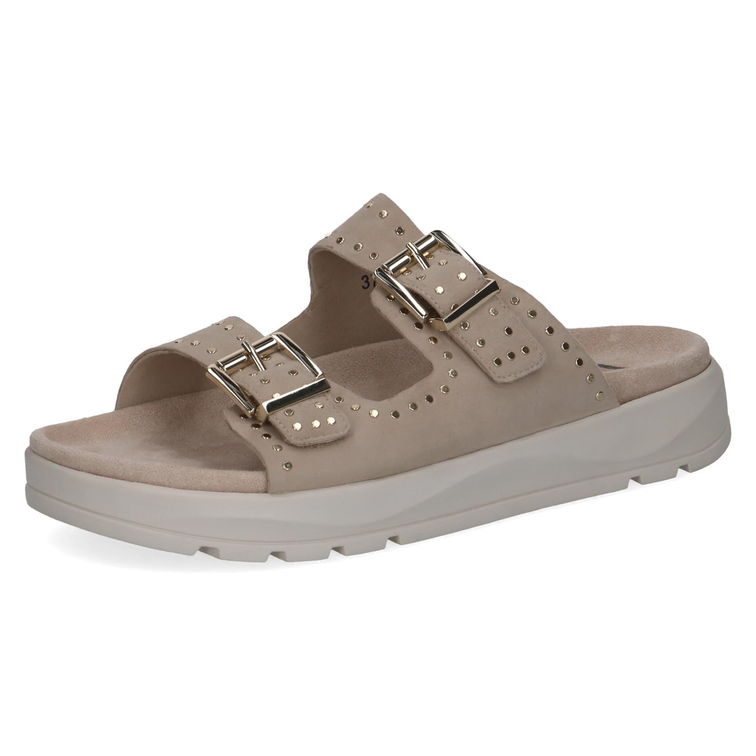 Caprice Women's Leather Sandal, Beige (BEIGE SUEDE), 6 UK