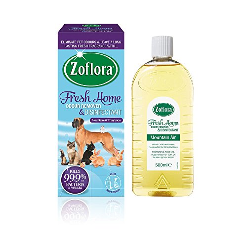 Zoflora Fresh Home Odour Remover and Disinfectant Pets Kennels for Homes with Pets 2 X 500M L