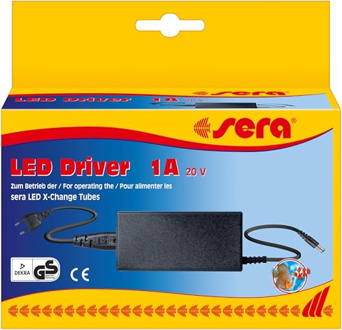 sera LED Vorschaltgerät 20 V DC 1 A | Zum Betrieb LED Tubes | Optimaler Energieverbrauch | Sichere & zuverlässige Stromversorgung | max. Verbrauch  20 Watt | Kombinierbar mit Triple Cable