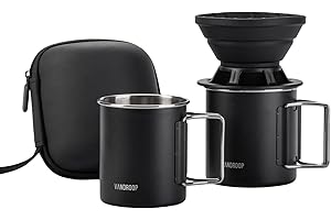 Portable Pour Over Coffee Maker Set for Camping and Travel