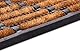 Hanse Home Brushes Fußmatte Kokos und Gummi 45x75cm – rutschfeste Schmutzfangmatte für Innen und Außen, Fußabtreter mit Kokosbürsten Türmatte Wetterfest Schmutzabtreter Outdoor – Schwarz Natur