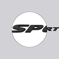 Vista 2 de ZOUXO - 2 calcomanías deportivas para automóvil, calcomanía de metal 3D, placa de identificación autoadhesiva, negro, específico del vehículo