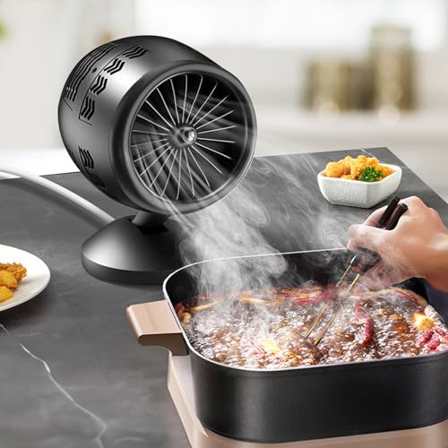 BAODBF Mini Dunstabzugshaube,Geräuscharmut Mini Abzugshaube,Tragbare Abzugshaube,Mini-dunstabzugshaube,Tisch Abzugshaube für Steak Grillen BBQ Camping Wohnmobil Reise