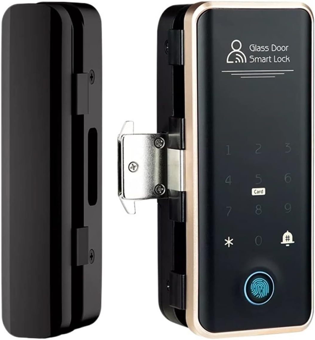Intelligent Door Lock Smart Lock for Glass Door Wooden Door Mobile Smart Biometric Fingerprint Lock Electronic Door Lock Digital Lock Drill Free Fiing for Lock (Color : Type A) (Type a)