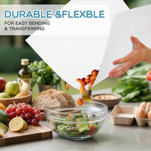 Tabla de cortar flexible extra grande 36x24 in plástico blanco miniatura 5