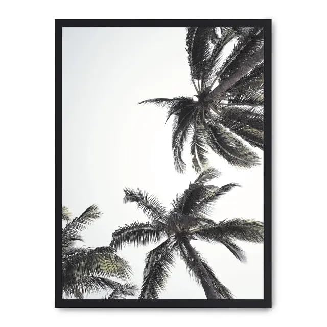 Cuadro palm trees déco salon évasion tropicale tableau de palmiers nature