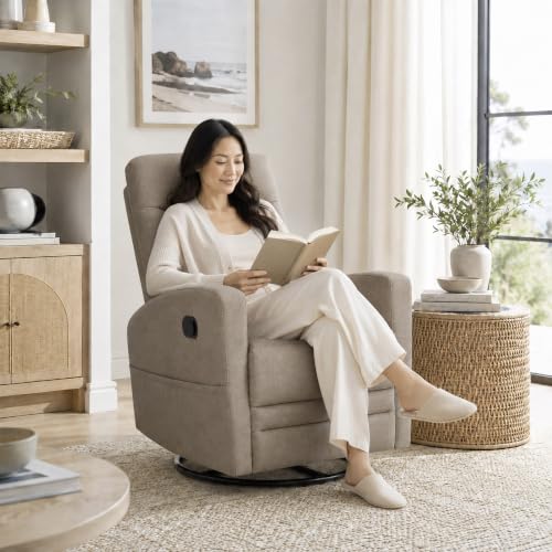 Image of Dream On Me Chatham Deluxe Nursery Glider Recliner, Amazon Exclusive, Warm Sand