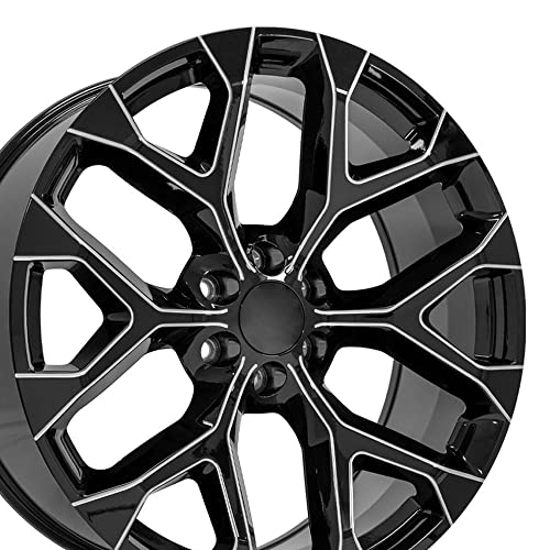 OE Wheels CV98B 24x10 Gloss Black Milled