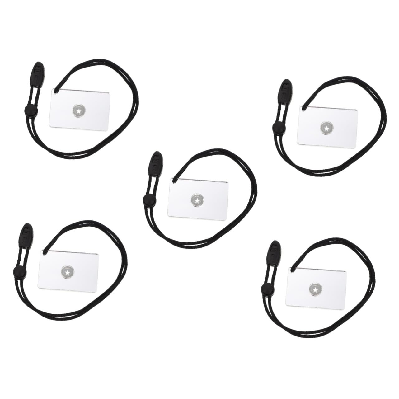 Abaodam Miroir de Signal pour Urgences Plein Air Miroir Réfléchissant pour Camping et Randonnée avec Corde de Suspension