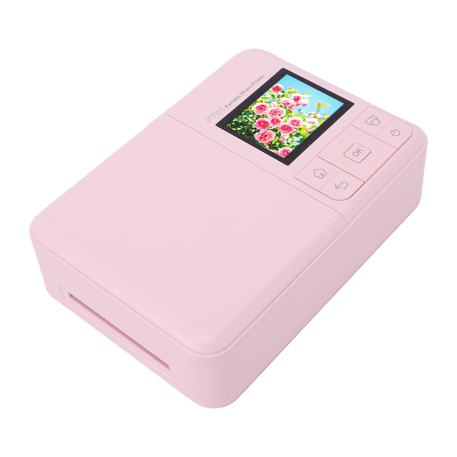 Jiawu Stampante Fotografica 2x3 Pollici, Mini Stampante Fotografica Istantanea a Colori Portatile da 600 DPI, Mini Stampantes a Getto D'inchiostro Istantanea a Colori WiFi Bluetooth