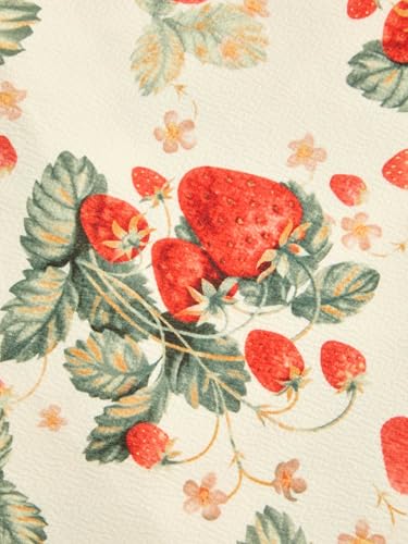 CIDER Summer Mini Dresses for Women Fruit Pattern Sweetheart Neck Sleeveless Sundress Knotted Tie A Line Sun Dresses4