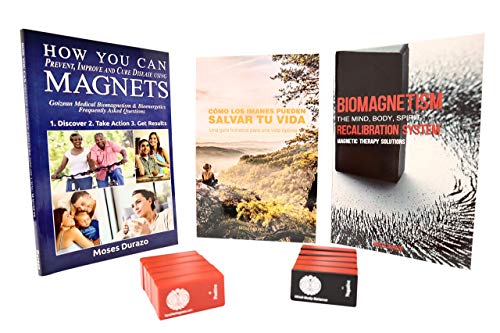 SaveMeMagnets Recalibration Biomagnetism Magnetic Therapy DIY Kit (3 Books, 10 Encased Ceramic Magnets)
