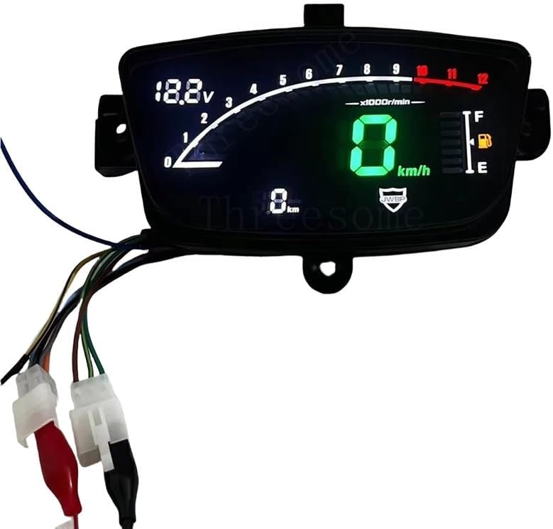 Motorcycle Odometer Digital Motorcycle Digital Meter Assembly Tachometer Odometer Gauge Accessories for BWS 100 BWS100 4VP