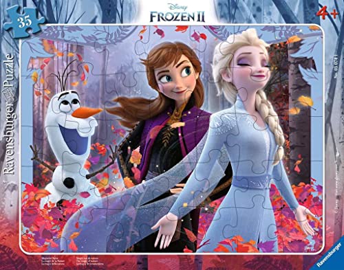 Puzzle cadre 30 pièces : La Reine des Neiges 2 Frozen 2 Disney : La magie de la Nature Ravensburger France