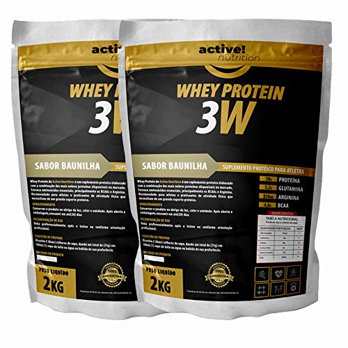 Whey Protein 3w Isolado Hidrolisado Concentrado 4kg (Baunilha)
