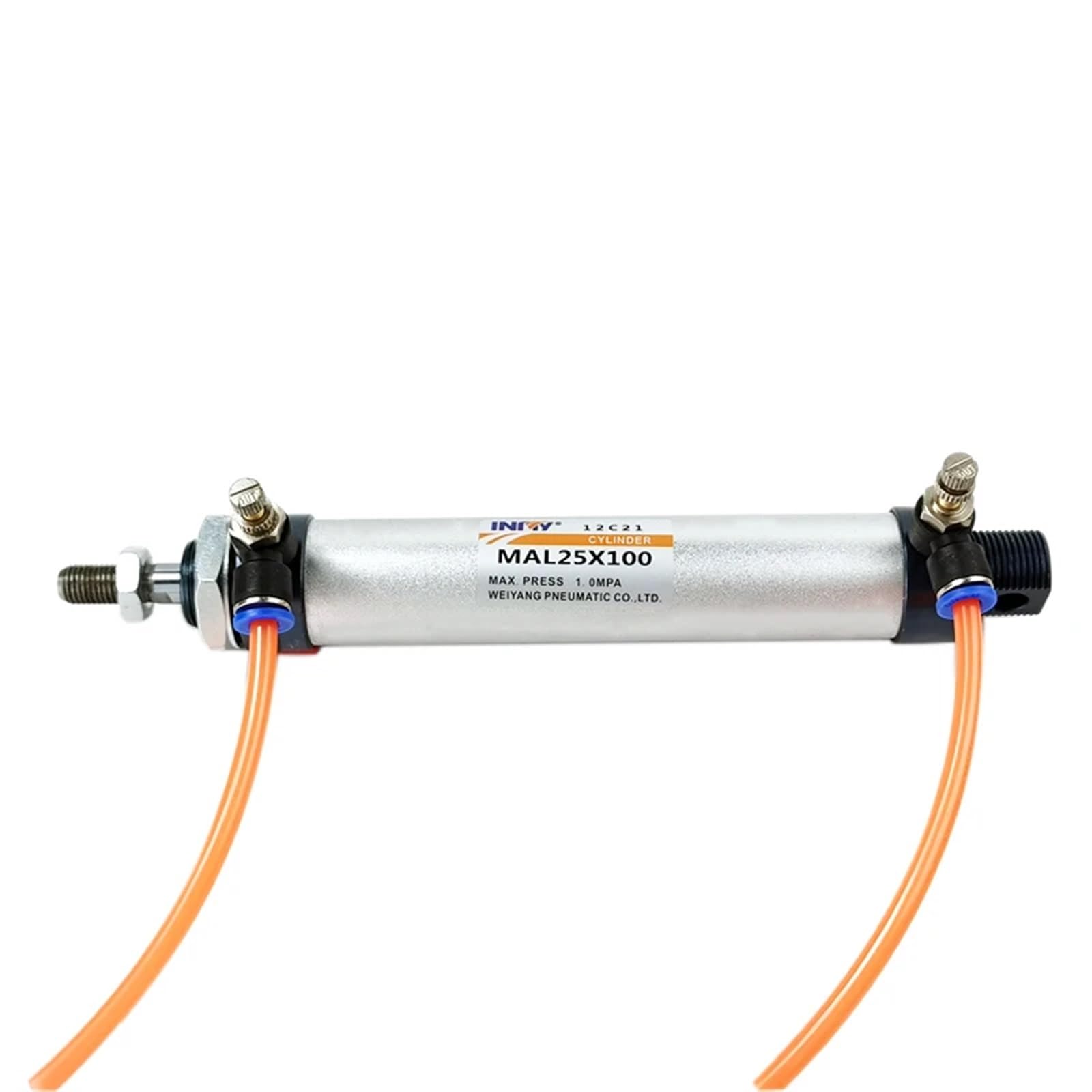 Mini vérin pneumatique à Double Effet, alésage 16 mm, Course 25-400 mm, Piston de vérin pneumatique en Aluminium, Petite pièce, 1 pièce(150mm Stroke,32mm Bore)