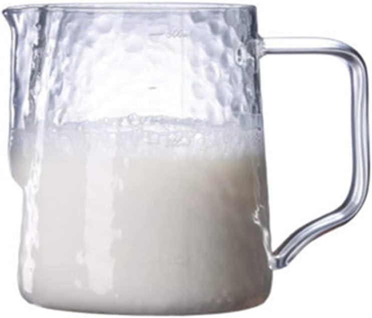 Milk Frothing Pitcher Latte Art Barista Steam Pitchers Milk Jug Cup Frothing Pitcher for Coffee Latte Art(B)