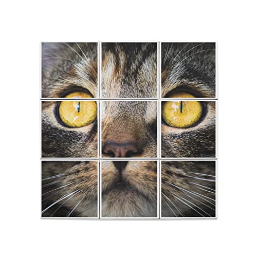 Carreaux céramique portrait chat, le cadeau idéal pour amoureux des animaux