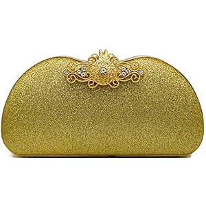 TOOBA Handicraft Beautiful Flower Diamond Box Clutch