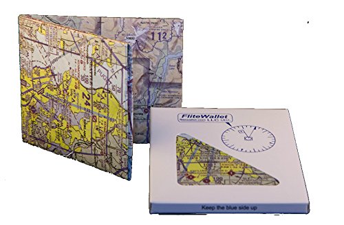 FliteWallet Aviation Map Wallet - Seattle (Travel & Aviation) - Yellow - 4.5 x 3.5 inches