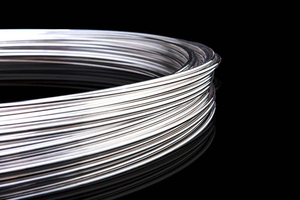 1 filo d'argento - rotolo da 3,3 piedi, filo elettrochimico conduttivo Ag 99,99% for applicazioni di elettrodi e anodi(1.5mm*1m)