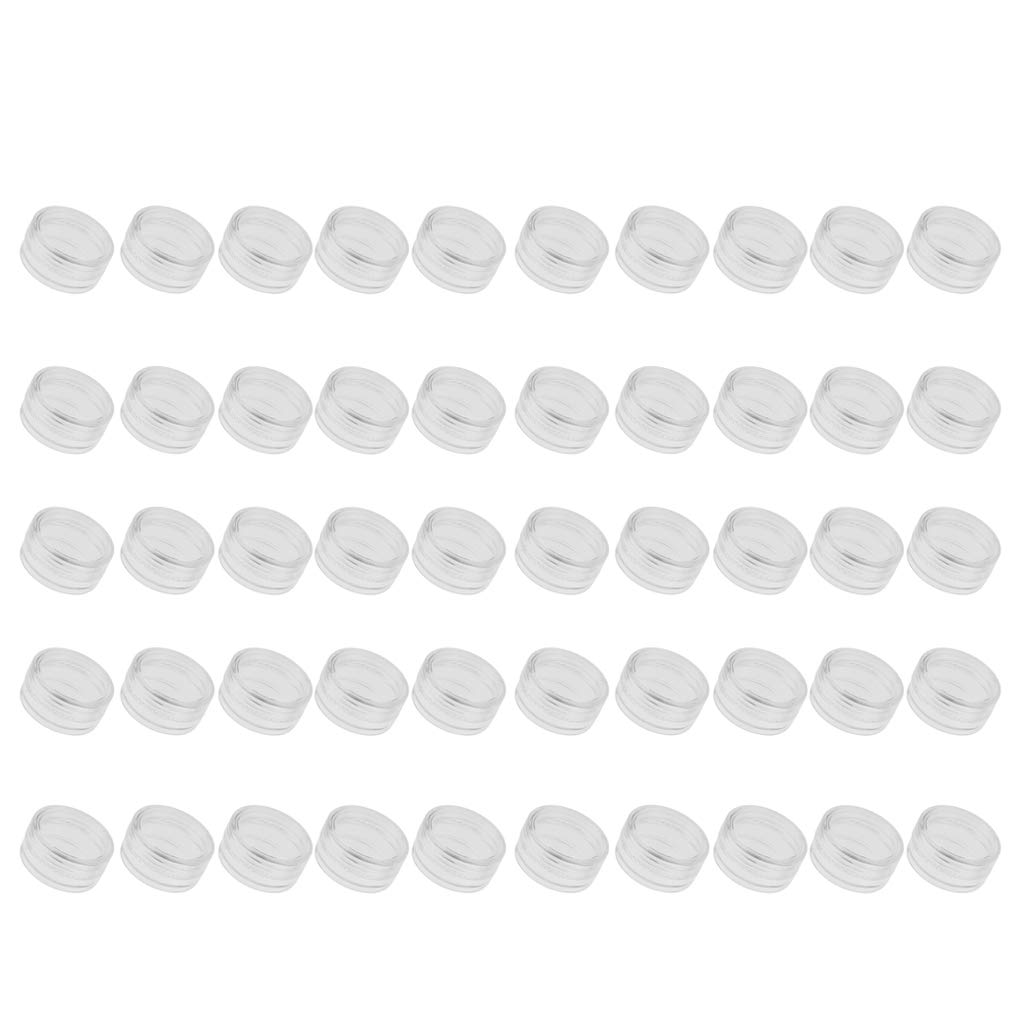 50pcs Reusable Container Jars Pot for Nails Jewelry, 3g