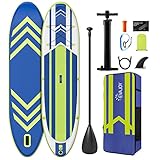 Paddle Board, EVAJOY 130''×32''×6'' Stand Up Paddle Board for All Skill Levels, Ultra-Light iSUP...