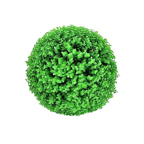 YSUEFIJO Bolas de Boj Artificiales, Bola Topiaria Artificial Colgante, Bola de Hierba de Eucalipto Simulada, Planta Topiaria, Bola para Decoración del Jardín al Aire Libre