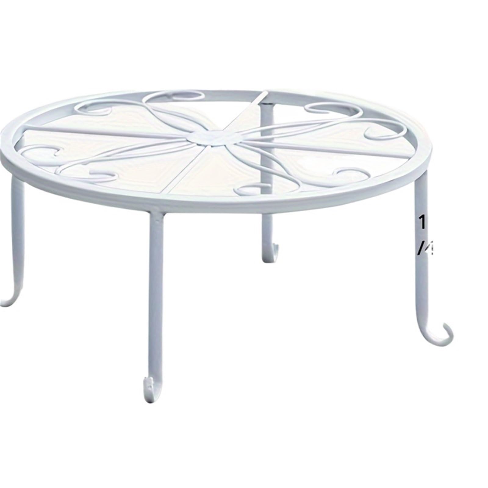 WEQYFDC Plant Stand Riser 1/2pcs Heavy Duty Metal Rustproof Iron Plant Stand - Perfect For Indoor/Outdoor Garden Planters & Pots!(1pcs white)