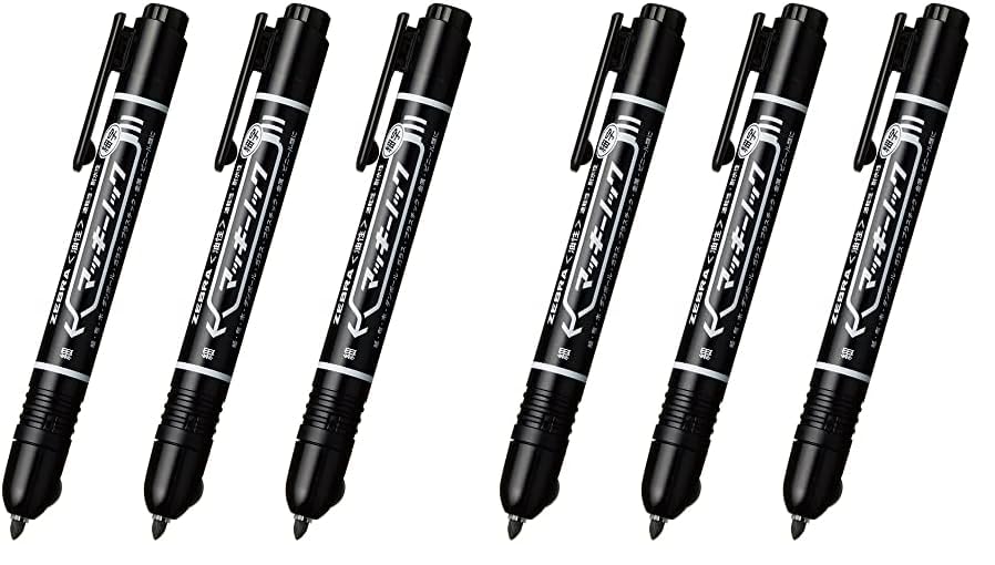 Amazon | ゼブラ(ZEBRA) 油性マーカー マッキーノック細字 黒 3本入 P