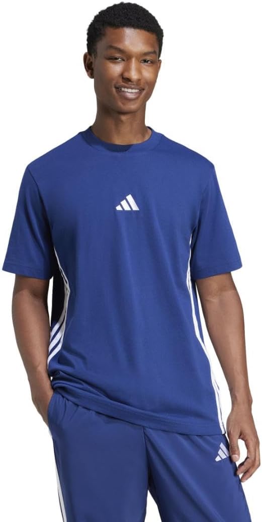 Adidas Mens Essentials Single Jersey 3-Stripes T-Shirt