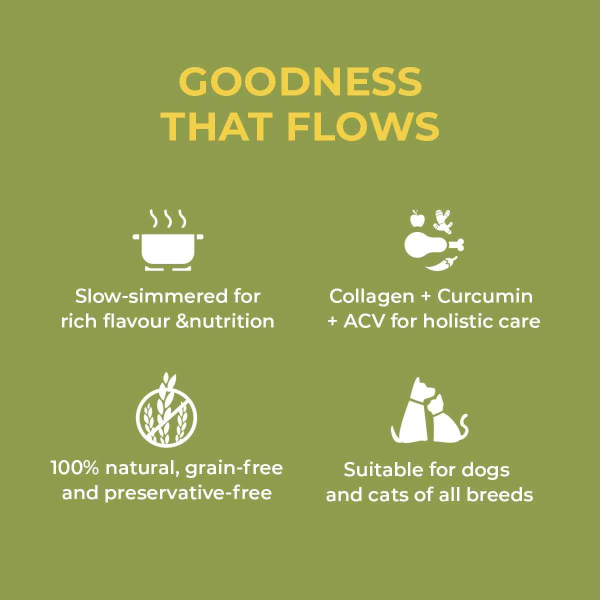 Applod Original Chicken Bone Broth for Dogs & Cats | Protein-Rich Grain-Free Meal Topper with Collagen & Amino Acids | Hydrating Slow-Cooked Joint Support Broth | 150ml 1