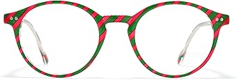 TIJN Blue Light Blocking Glasses Men Women Vintage Thick Round Rim Frame Eyeglasses