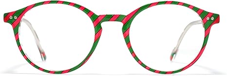 TIJN Blue Light Blocking Glasses Men Women Vintage Thick Round Rim Frame Eyeglasses