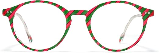 TIJN Blue Light Blocking Glasses Men Women Vintage Thick Round Rim Frame Eyeglasses