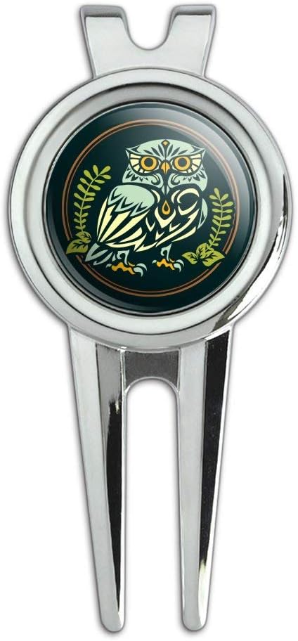 Review GRAPHICS & MORE Wise White Tribal Owl Golf Divot Repair Tool and Ball Marker
