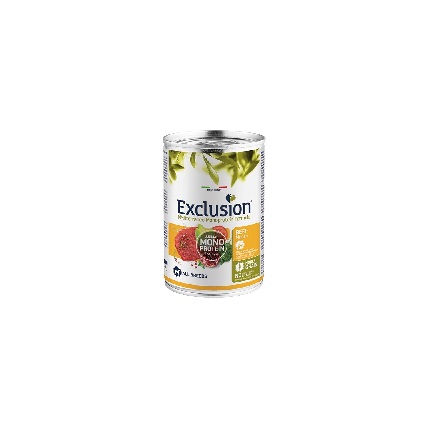 EXCLUSION DOG WET ADULT BEEF ALL BREEDS 400 GR