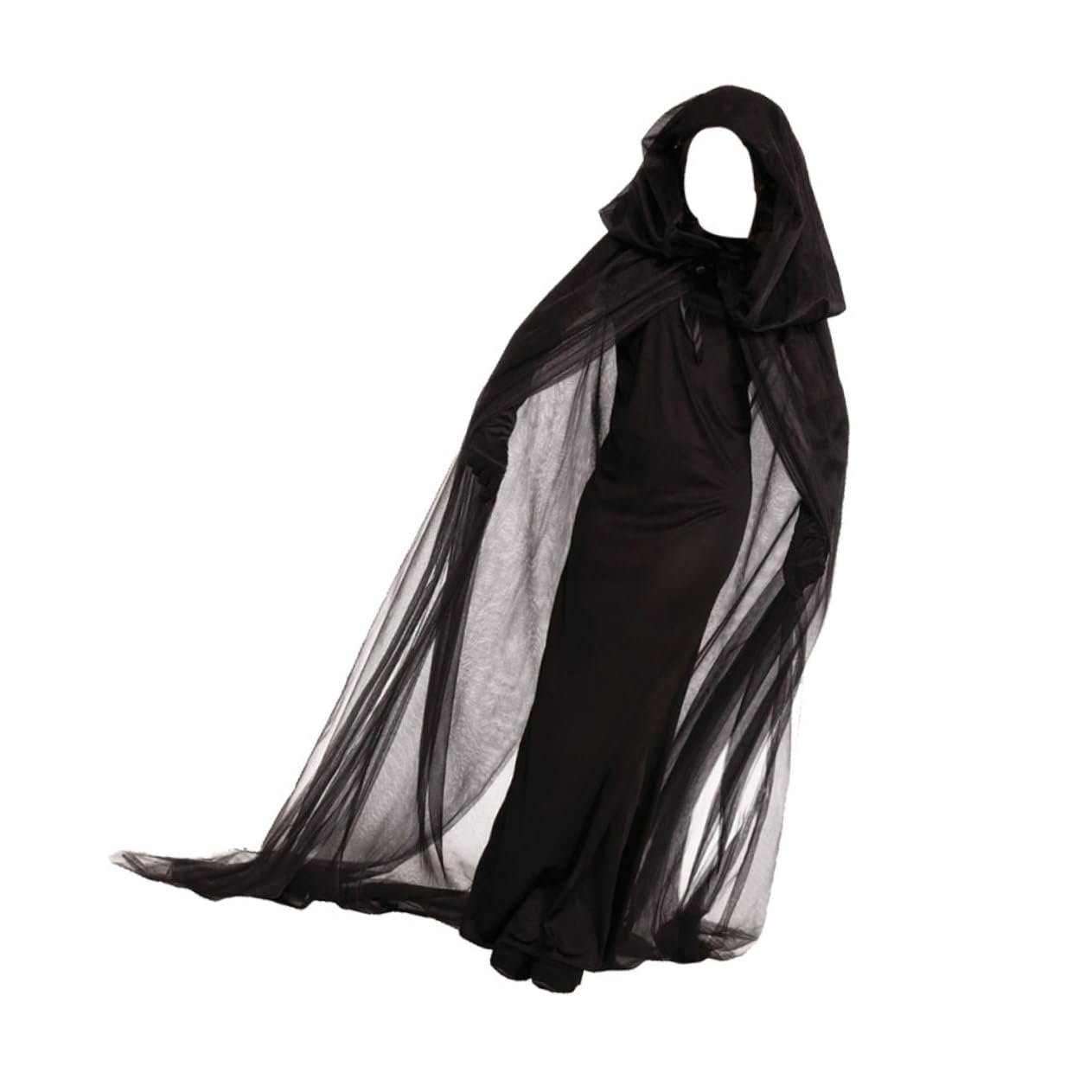 SOIMISS 3 Piezas disfraz de bruja para mujer para actuación disfraz vampiresa de vampiresa de fantasma de vampiro de halloween de bruja para cosplay Black