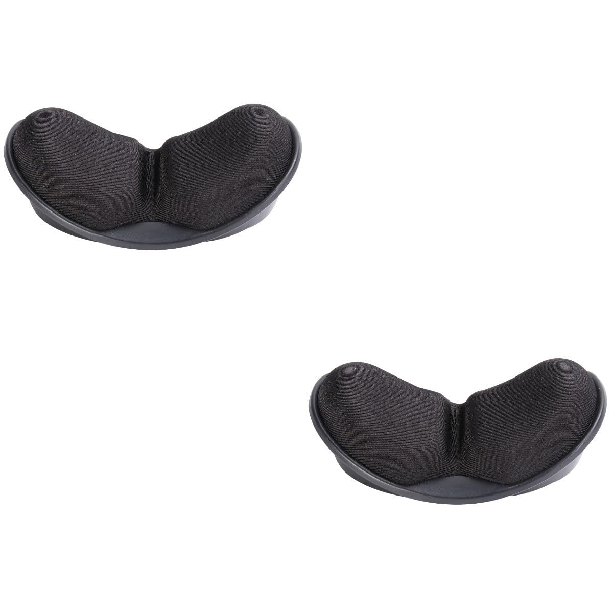 Tofficu Lot De 2 Tapis De Souris Ergonomiques Pour Jeu Repose-poignet Pour Clavier Repose-mains Confort De Bureau Mousse À Mémoire De Forme Noir
