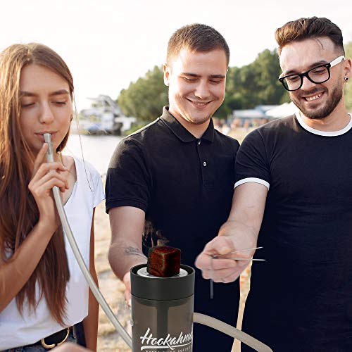 Hookahma® Haze Shisha to Go | Ideal für unterwegs, Strand, Festivals| Mini-Shisha | Inkl. Zubehör in Schwarz… – Bild 6