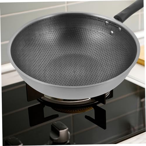 Wok de acero inoxidable Zerodeko con base plana y antiadherente miniatura 4