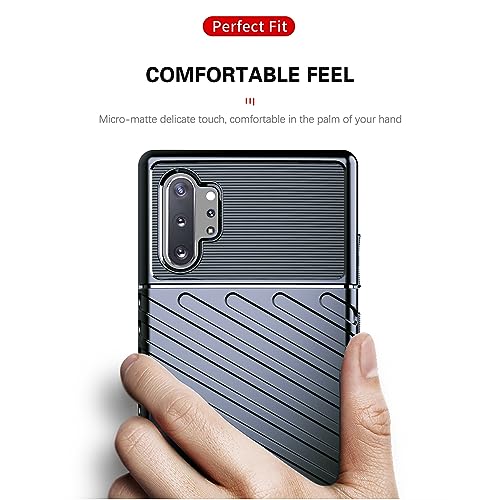 Image of Shockproof Back Cover Case for Samsung Galaxy Note 10 Plus 4G | 360 Degree Protection | Protective Design | Anti-Scratch Tough Slim TPU Case for Samsung Galaxy Note 10 Plus 4G (Blue)