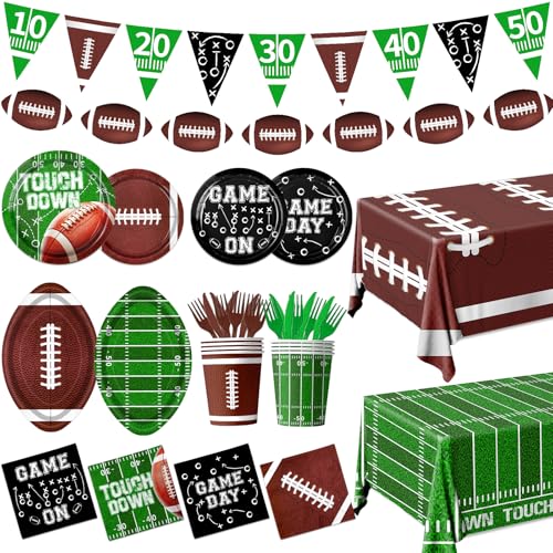 Décorations de fête de football pour éviter la vaisselle lors d'un anniversaire