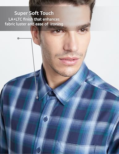 Image of Symbol Premium Men's Checkered Casual Shirt - Regular Fit | Full Sleeve | Pure Cotton (Available in Plus Sizes)