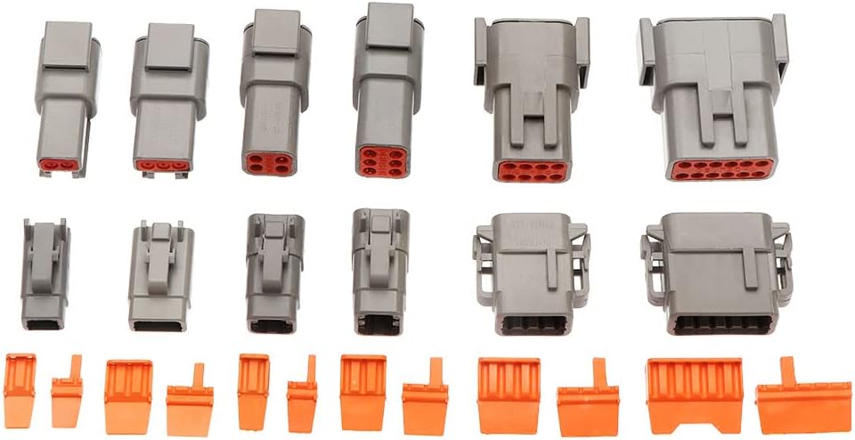 202pcs Series Waterproof Wire Connector 16 Sets DTM06 2/3/4/6/8/12 Pin Car Electrical Automotive Connector Truck Harness VUQLDHAYZ