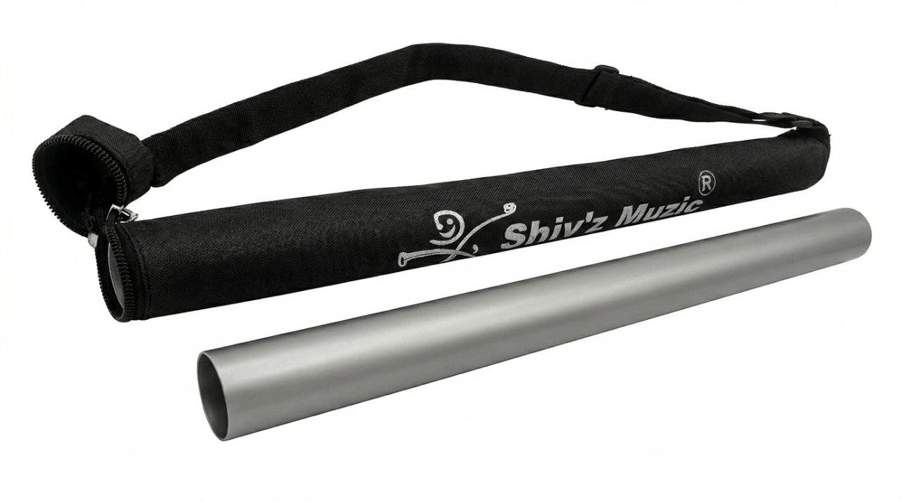 Shiv'z Musicals Flute, Cover ONLY, 25 inches with Pipe & PREMIUM cloth bag (with Written Manual)