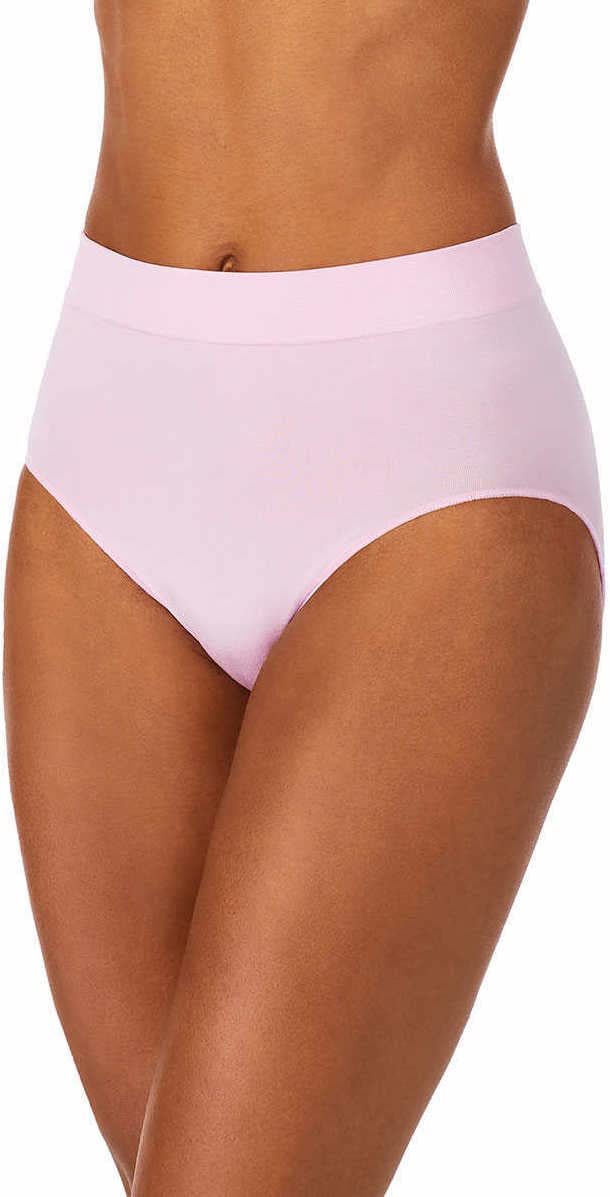 Carole Hochman Women's Underwear Silky Soft Seamless Full Coverage Modern Brief Panties 5 Pack Multipack Regular & Plus Sizes