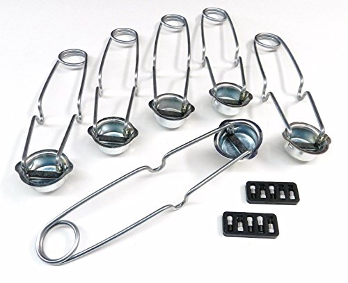 SPARK LIGHTER WITH FLINTS IGNITOR SPARKER FOR TORCH - 6 STRIKERS & 10 FLINTS (E13)